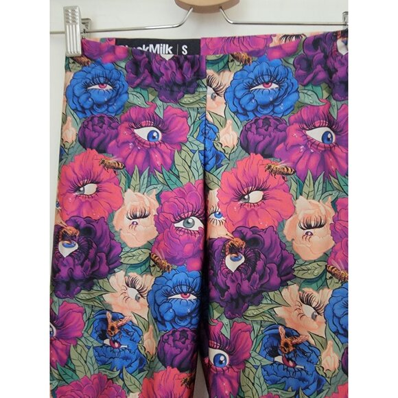 BlackMilk Peeking Peonies Leggings Floral Pattern Women's SM - Made in Australia - Picture 3 of 6